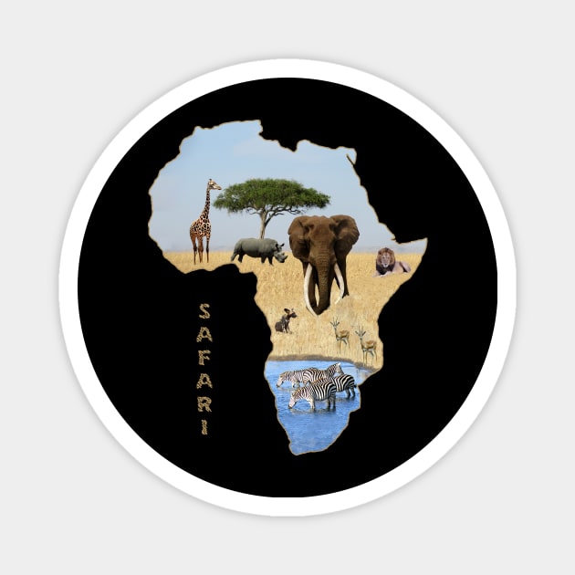 Safari in Africa Magnet by T-SHIRTS UND MEHR